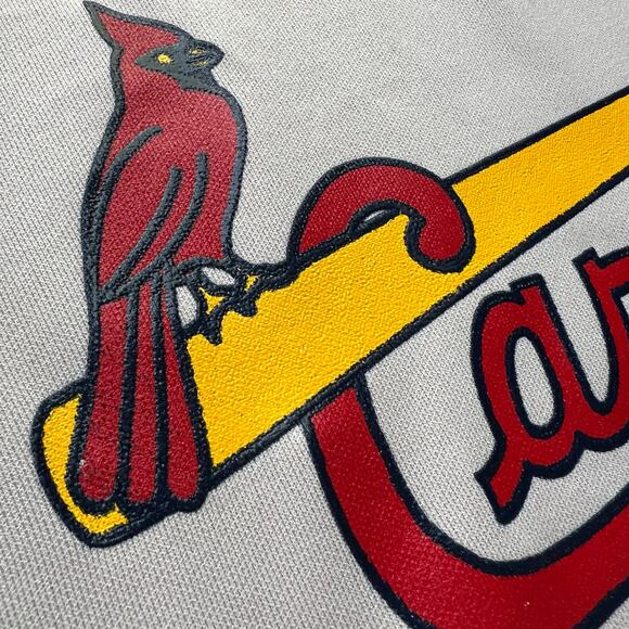 True Vintage St Louis Cardinals Sand Knit Medalist USA Made Baseball Jersey Gray - Picture 3 of 12
